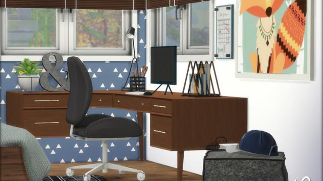 Zen Boy's Room для The Sims 4