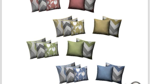 Wuulm living room cushions sofa для The Sims 4