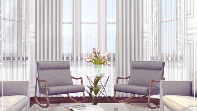 Parisien - Living ROOM для The Sims 4