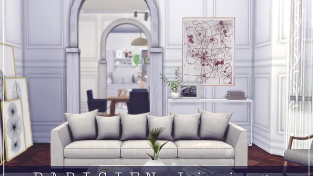 Parisien - Living ROOM для The Sims 4