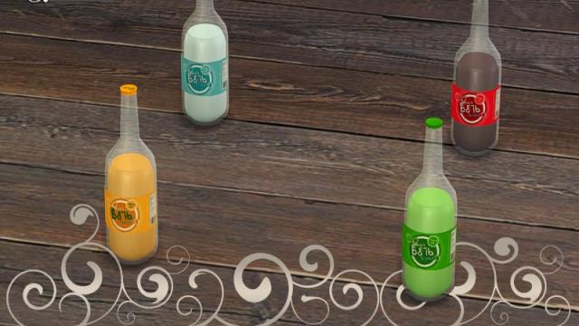 Breezy soda bottle *decor only* for The Sims 4