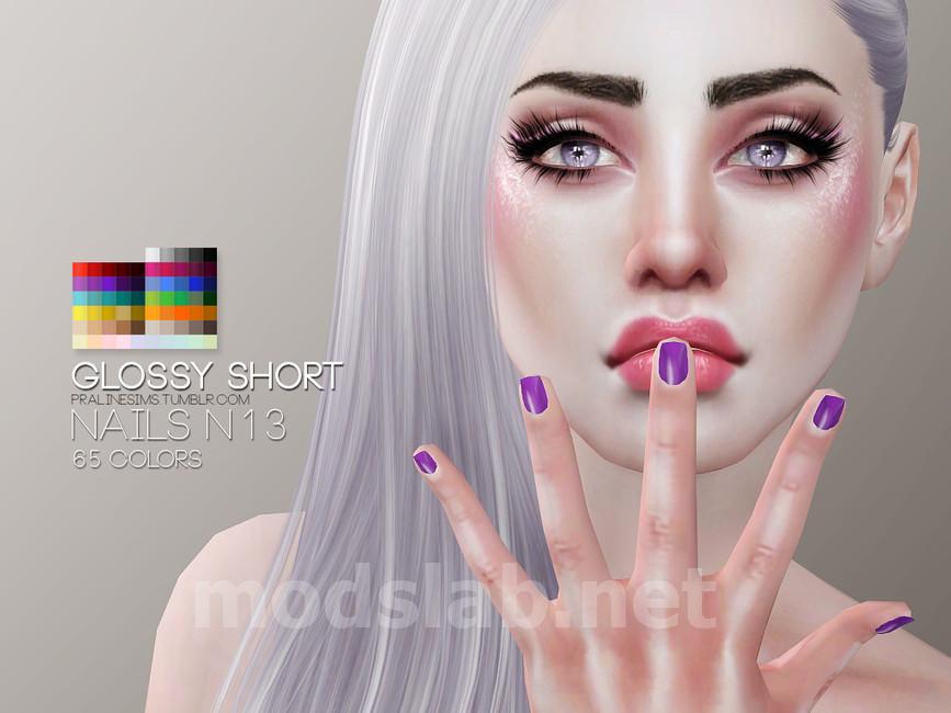 Download Glossy Nail Pack for The Sims 4