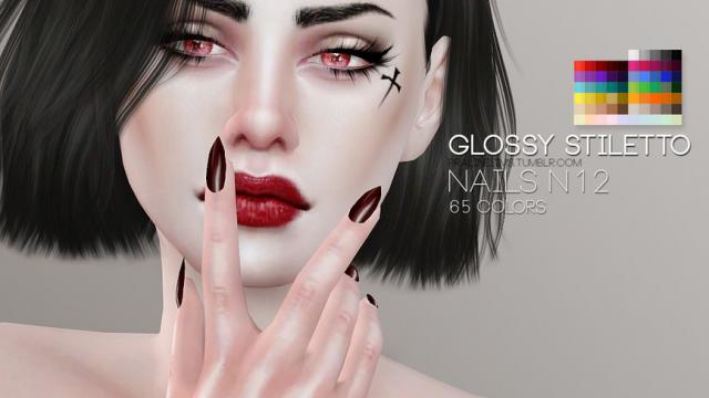 Glossy Nail Pack for The Sims 4