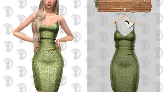 Dress C369 для The Sims 4