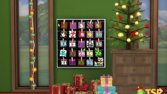 Holiday Wonderland Calendars for The Sims 4