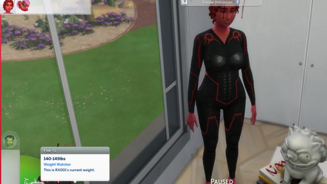 Мудлет веса / Weight Watcher Mod для The Sims 4