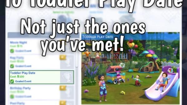 Приглашение малышей на мероприятия / Invite Any Toddlers to Play Date для The Sims 4