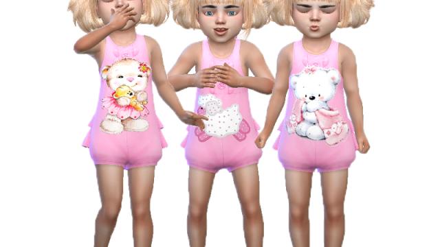 Sleeping beauty pajamas (Toddler stuff) для The Sims 4