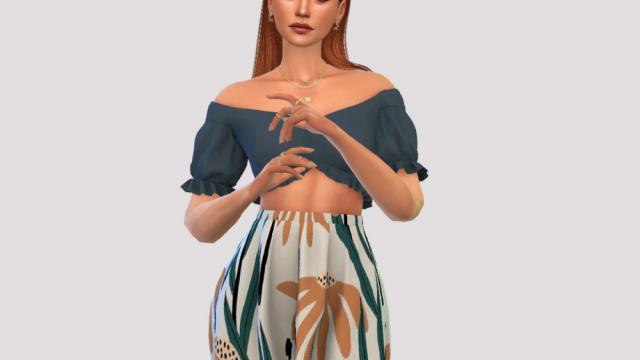 Lipa Skirt  Christopher067 for The Sims 4