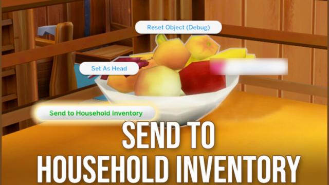 Send to Household Inventory