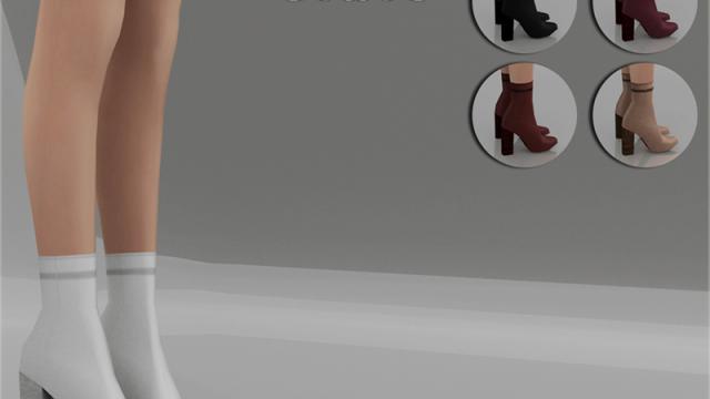 Madlen Holz Boots for The Sims 4