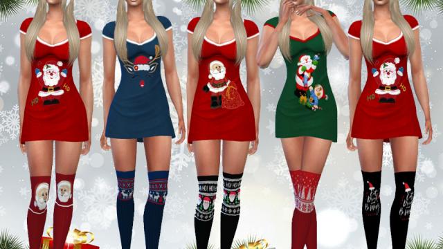 Female Cute Xmas Socks