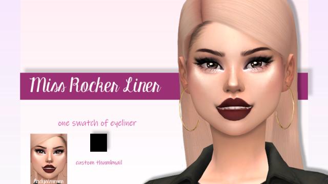 Miss Rocker Liner для The Sims 4