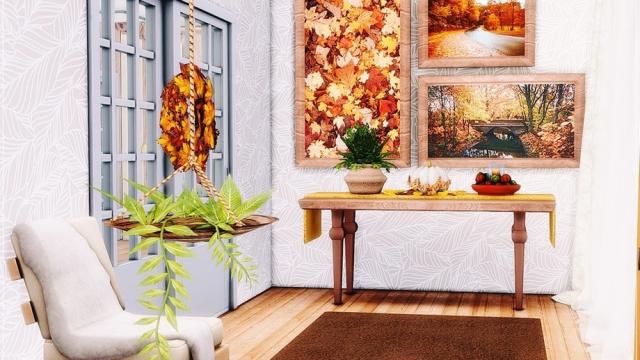 Fallen Leaves - Dining Room для The Sims 4