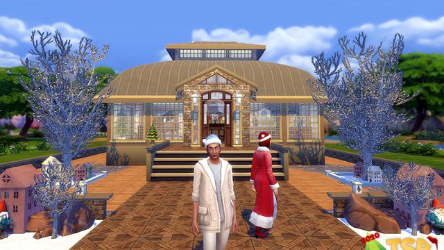 Holiday Wonderland Gazebo bar для The Sims 4