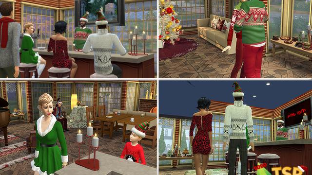 Holiday Wonderland Gazebo bar для The Sims 4