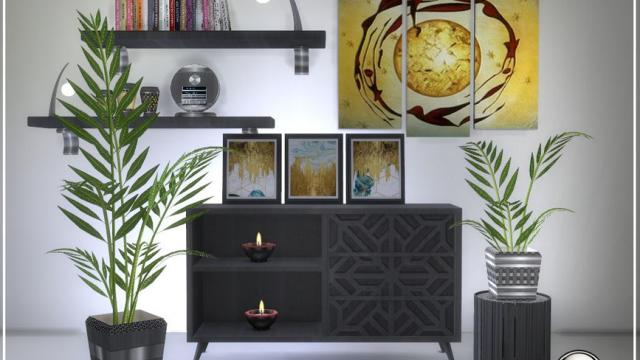 Wuulm living room part2 for The Sims 4