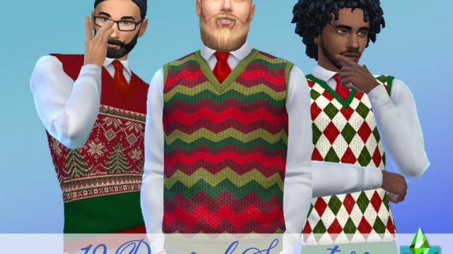 SimmieV Holiday Sweater Vest