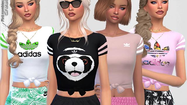 Sporty Tees Collection 05 для The Sims 4