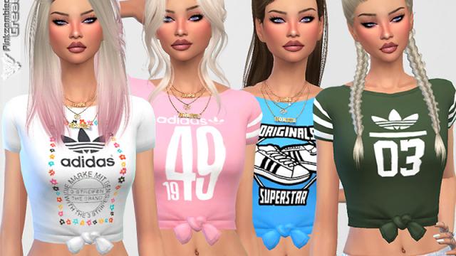 Sporty Tees Collection 05 для The Sims 4