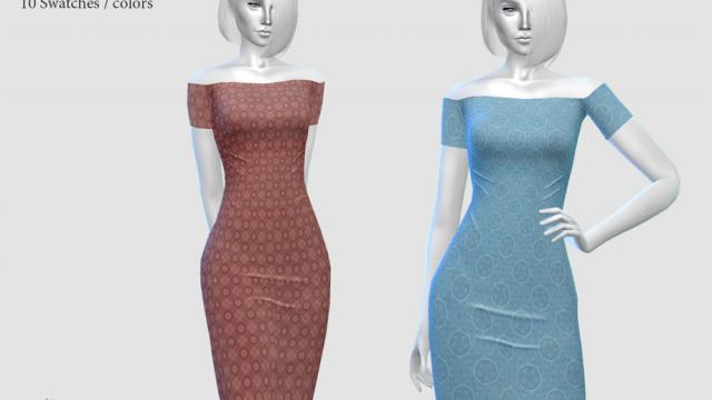 DRESS N 319 for The Sims 4