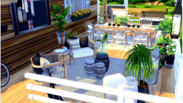 Summer Porch для The Sims 4