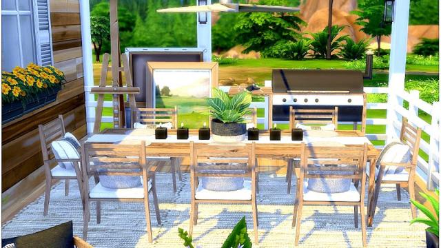 Summer Porch для The Sims 4