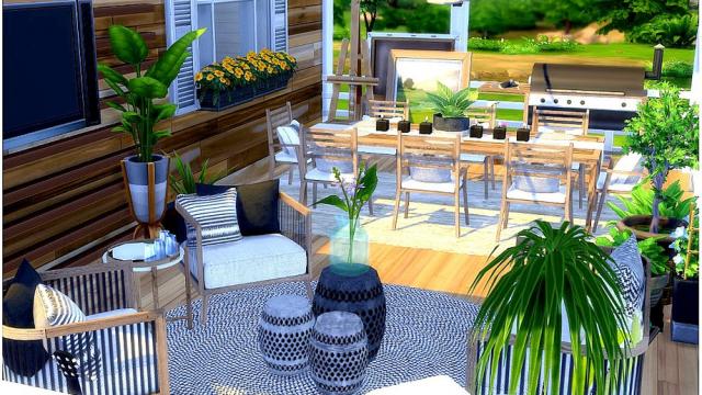 Summer Porch для The Sims 4