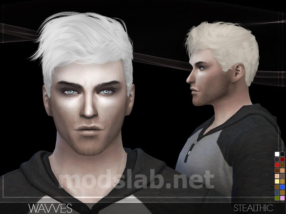 Download Stealthic - Wavves (Male Hair) for The Sims 4