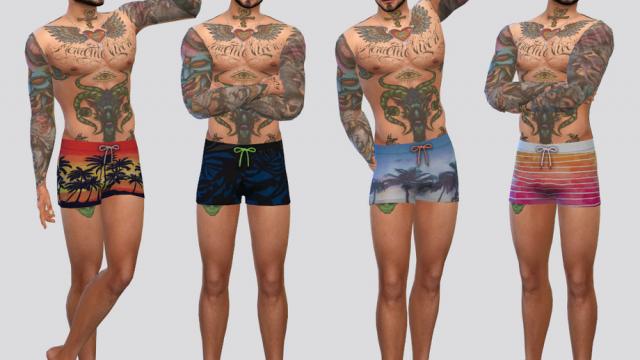 Beach Trunks for The Sims 4