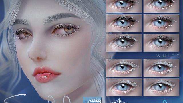 S-Club ts4 3D EYELASHES F SNOW for The Sims 4