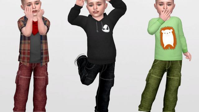 01  Denim Pants for Toddler 01 for The Sims 4