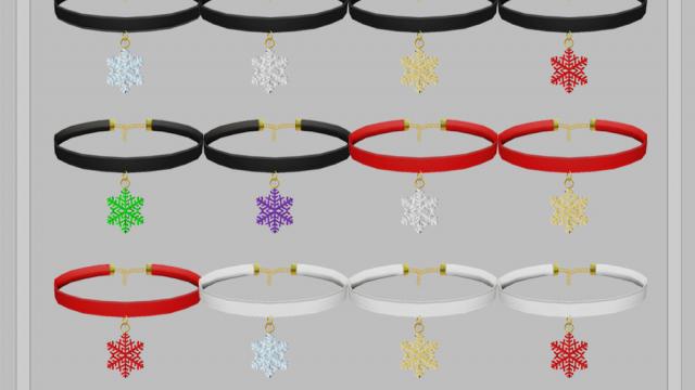 Snowflake Necklace для The Sims 4