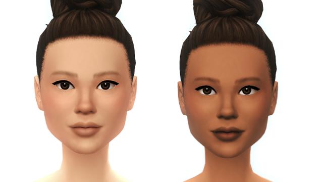 Soft Face skin (non-default) for The Sims 4