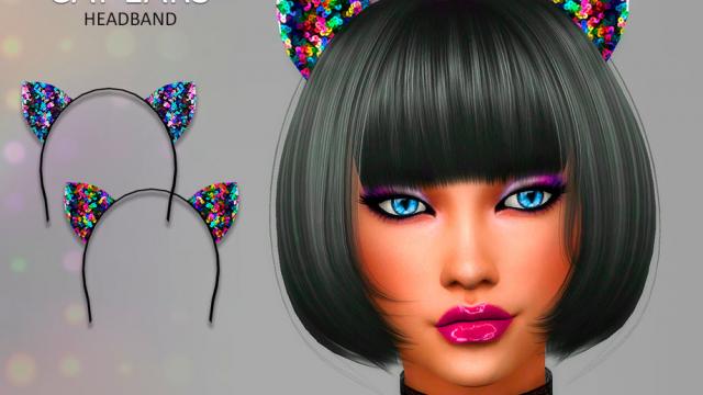 [Suzue] Cat Ears Headband для The Sims 4