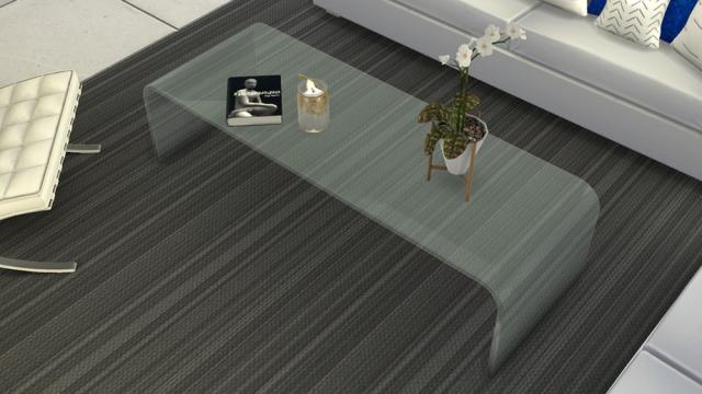 Modern Glass Coffee Table for The Sims 4