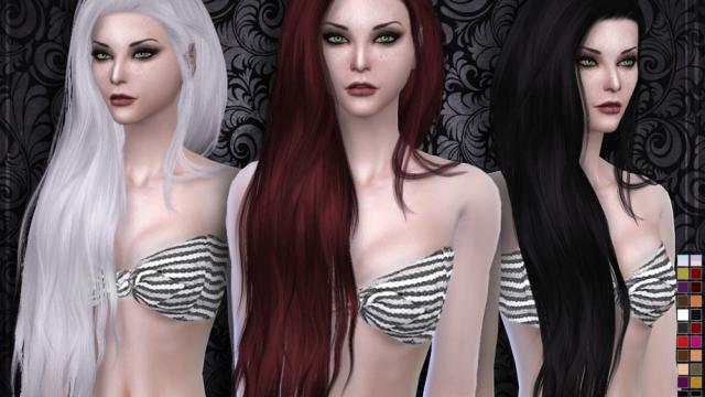 Stealthic - Aquaria (Female Hair) для The Sims 4