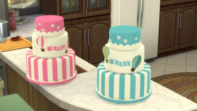 -  Baby Reveal Cake for The Sims 4