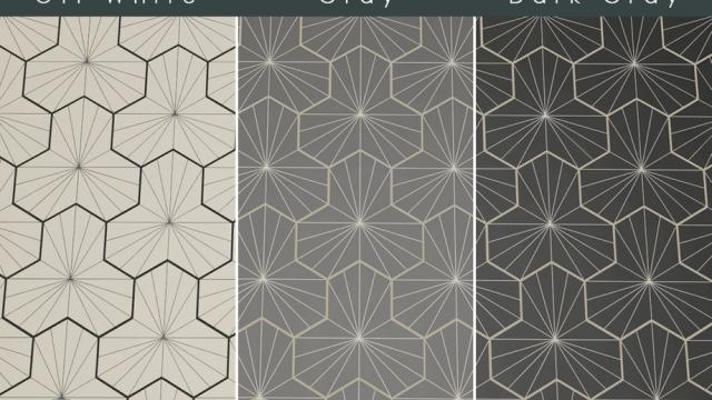 Modern Porcelain Sunburst Floor Tiles for The Sims 4