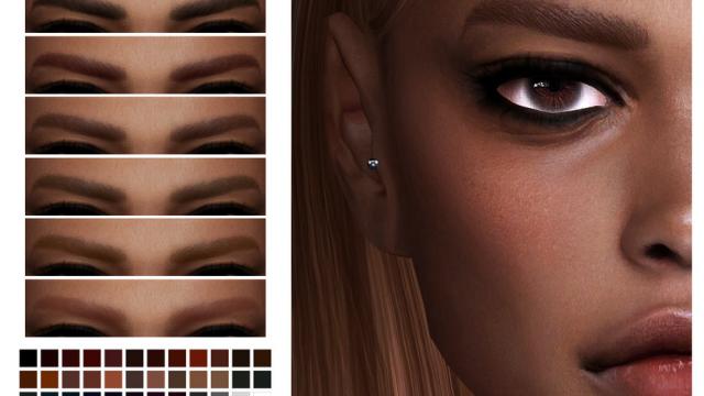 Eyebrows N35 для The Sims 4