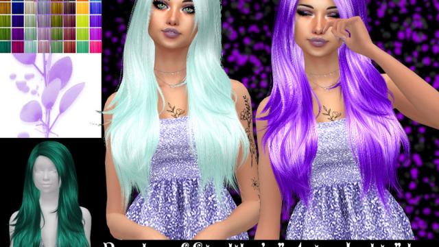 Recolor of Stealthic's Amber Lights hair for The Sims 4