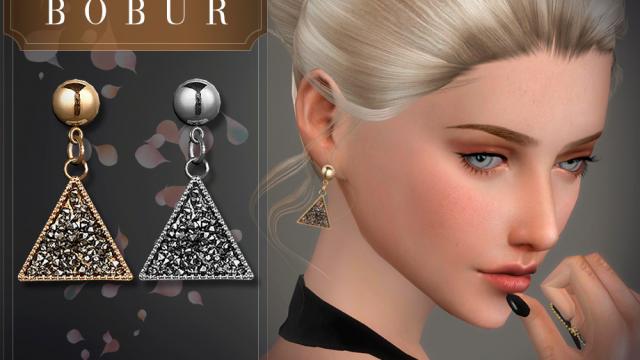 Bobur Earrings 34 for The Sims 4