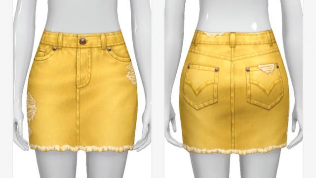 Bad Dream Skirt V2 for The Sims 4