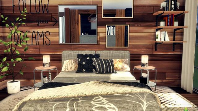 Bedroom Aron for The Sims 4