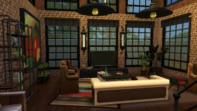 Loft at the pier для The Sims 4