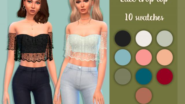 Lace crop top