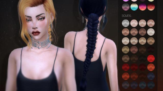 LeahLillith Slow Mo Hair for The Sims 4