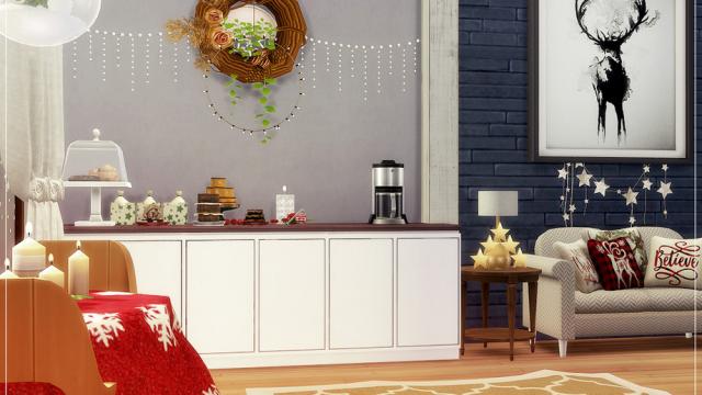 Holiday Time of Joy - Kitchen and Dining for The Sims 4