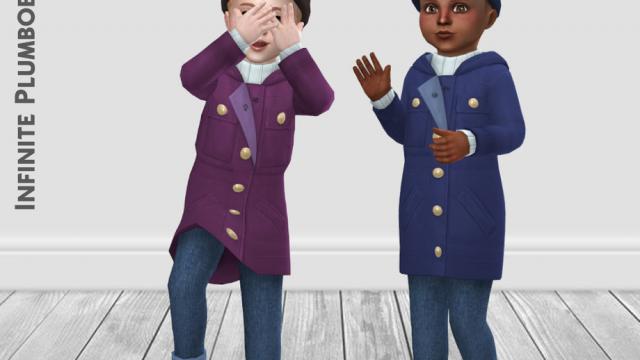 IP Toddler Coat I - SEASONS для The Sims 4