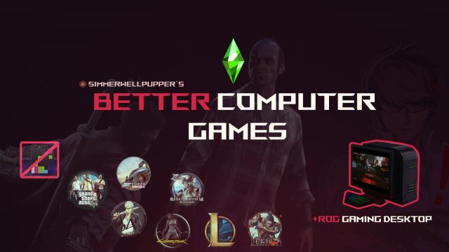 Улучшенная система компьютерных игр / Better Computer Games для The Sims 4